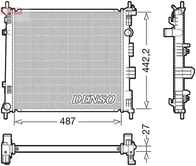 DENSO DRM46070 Engine Cooling 68774 DN2407 21410BJ40A CR1288000P PL022907 R14539 8MK376762181 59222 33002407 376762181