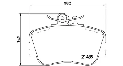 MAGNETI MARELLI 363700406017 Brembo Balata Clas C W202 On 0024202120