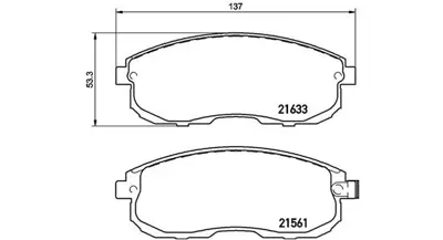 MAGNETI MARELLI 363700479030 Brembo Balata Maxima Iii  On 1511355 D65373180 229322 D1110 6110039 4106089E90 ADB3751 D106088E90 410604L092 FT1860