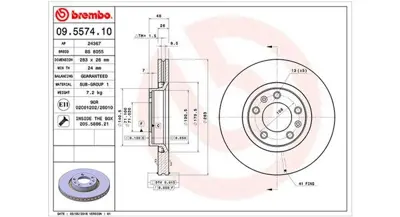MAGNETI MARELLI 360406018200 Brembo Disk Xm Y3 On 00004249L3