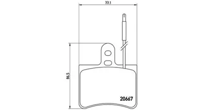 MAGNETI MARELLI 363700423010 Brembo Balata C35  Arka 425162 1421144 3M512C375B1D 31262719 671110 230687C 9946811 371354 BD0986 54413