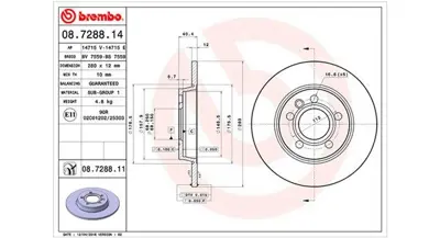 MAGNETI MARELLI 360406050300 Brembo Disk Transporterivarka AND6086 701615601 ADC1426 1815314767 701615601A FBD1201 BG3416C DP1010110146 7D0615601 BG3416
