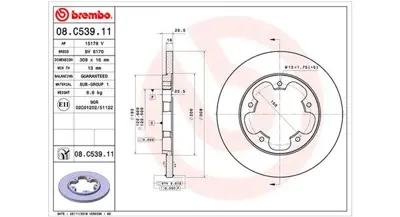 MAGNETI MARELLI 360406164201 Brembo Disk Transit V363 Arka 1815599 MDC2694 AND6337 NBD1847 BDC6045 1815312595 DDF2484C BK312A315AB 986479F44 55741