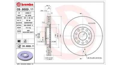 MAGNETI MARELLI 360406001801 Brembo Disk A4 B5 8d2 On 8D0615301K F026A09373 100124972 800705C GD1186 197198 B1G23001131 1155211083PD USR1186 986479S30