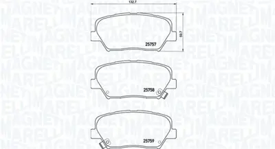 MAGNETI MARELLI 363700430070 Brembo Balata Aslan On 581011UA00 58101A0A00 141202 2575701 GDB3549 581013VA90 581010WA10 MDB3378 58101F5A00 581013VA50