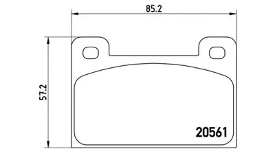 MAGNETI MARELLI 363700485006 Brembo Balata 130 On 114430281 114430200 36190 2642 GDB939 113655441 LP537 986465610 5301253104 A670960000