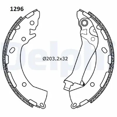 DELPHI LS2180 Fren Pabucu 58350F2A00