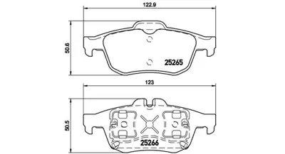 MAGNETI MARELLI 363700468057 Brembo Balata Latitude Arka 440602154R FD7026N 8DB355009121 32943 223967 BBP2303 FDB1675 5P815 BL1784A1 223629