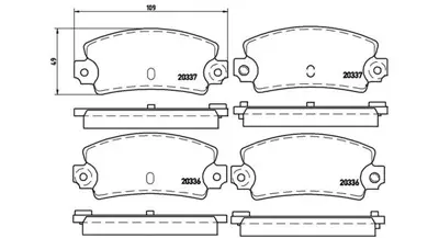 MAGNETI MARELLI 363700468002 Brembo Balata 18 134 Arka 7701201321 7701202788 13046039612 422647 540164 2165 6025071056 7701202148 540126 2136