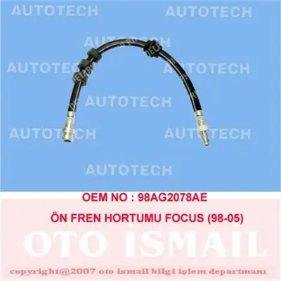 İthal TF0350 Fren Hortumu On 98-05 Focus 98AG2078AE VR999 1064258 BBH6753 8AH355460571 98AG2078AC 172424B 40043900 330655 1068965