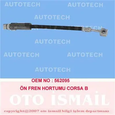 İthal TO03 Fren Hortumu On 97> Corsa.B 562095 13796 3293 FHY2092 24523103203 2696 19018483 8615 90473452 1987476691