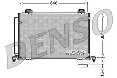 DENSO DCN50027 Condenser 8845005110 905748 110682 TO5412 8845005111 8FC351318741 940200 TSP0225628 53005412 TO5412D