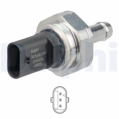DELPHI DPS00035-12B1 Dpf Sensör D8370 8370 13628507634 8507634 74727027 827027 480002 250002 ECSBM005 1980002
