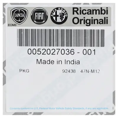 FIAT 52027036 Yakit Filtresi             Dfl 52034568 77366330 818011 FA6120ECO 77366216 95514999 52027036 2605200 50926778 S6046NE