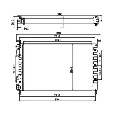 FIAT OPAR 46417050 Radyator025/1.6           Pa     46417050 350213259003 120500 1043063 K46417059 CR130000P 350213195600 350213171100 46750718 101190
