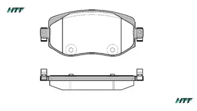 HATTAT 3032455 Fren Balatası On Megane Iv 410603407R 182292 223975 MDB3986 GDB2175 172408 LP3306 6121758 2261001 P68068