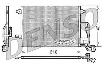 DENSO DCN32018 Klima Radyatoru Passat 00-05 Superb 02-> 