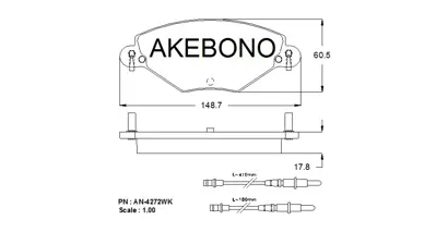 İthal AN4272WK An4272wke Fren Balatasi On C5 1.8 16v Sedan C5 Ew10 Dw10 Bosch Tip 
