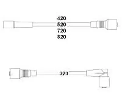 HELLUX HBK3258 Buji Kablo Takimi Frontera A-Omega A 2-4 8v 
