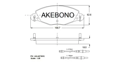 İthal AN4273WK Fren Balatasi On C5 Hb Sedan 2.2 Hdi 3.0 V6 Fisli 