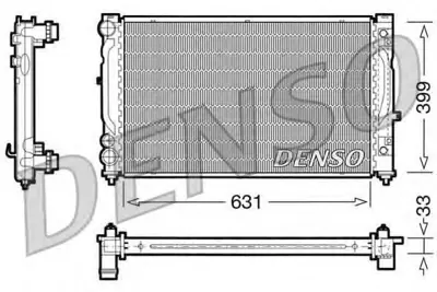 DENSO DRM02030 Su Radyatoru A4-A6-Passat 97-05 Otomatik 