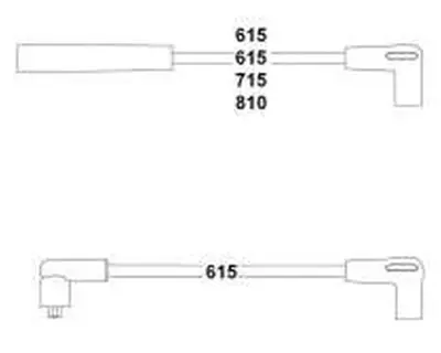 HELLUX HBK3213 Buji Kablo Takimi Scorpio I-Sierra 1-8-2-0 8v 