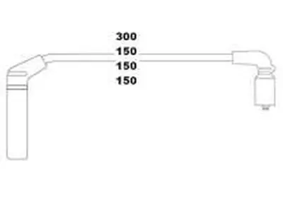 HELLUX HBK3380 Buji Kablo Tk. 1.2 Aveo Kalos 1.0 Spark 