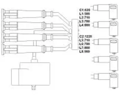 HELLUX HBK3624 Buji Kablo Takimi 164 2.0 T.S. 