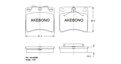 İthal AN4036K Fren Balatasi On Transporter T4 Caravelle T4 15 Inch Haval. Ayna 96 