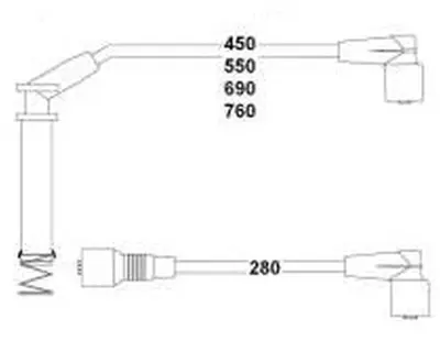 HELLUX HBK3245 Buji Kablo Tk. Corsa B 93/95 1.4 Nz Se 