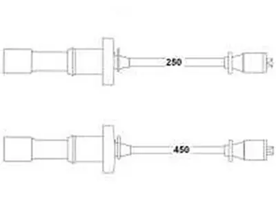 HELLUX HBK3196 Buji Kablo Takimi Sonata 2.0 99-01 (Ikili) 