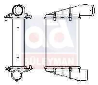 JDEUS RA8010150 Turbo Radyatoru Passat-A4-A6 1.8t-1.9tdi 95-01 