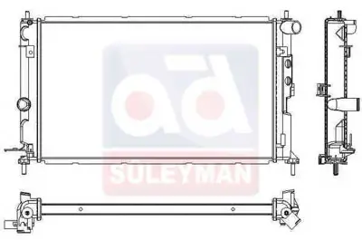 JDEUS RA0200681 Su Radyatoru 2.0dtl Vectra B 