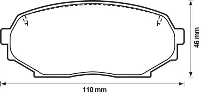 APETECH AP1053 Fren Balatasi On Mx-5 Miata Na1 1.6 89-92 1.8 94-97 