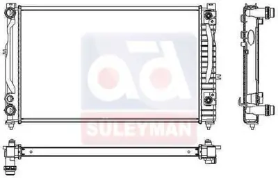 JDEUS RA0010170 Su Radyatoru A4-A6-Passat 97-05 Otomatik 