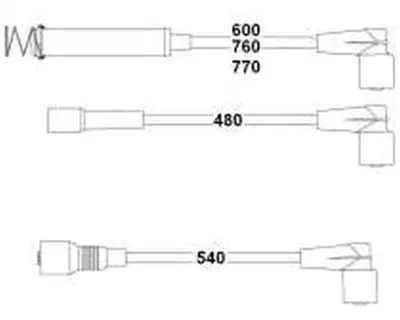HELLUX HBK3243 Buji Kablo Takimi Astra F-Kadett E 2-0-1-8 8v 