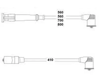 HELLUX HBK3465 Buji Kablo Takimi 3.16 E21-3.18 E21-5.20 E12 1-6 1-8 2-0 8v 