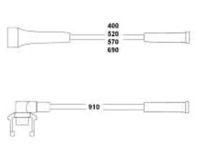 HELLUX HBK3332 Buji Kablo Takim 1.8 F3p Laguna I 