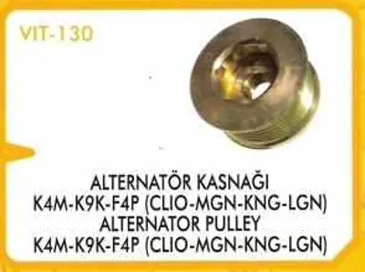 İthal 130 Alternator Kasnagi K4m-K9k-F4p Megane 