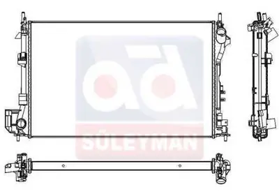 JDEUS RA0200860 Su Radyatoru 2.0-2.2 Dti Vectra C 