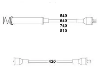HELLUX HBK3236 Buji Kablo Takimi Corsa A Gsi 1-6 8v 