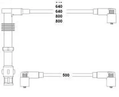 HELLUX HBK3438 Buji Kablo Takimi Passat 2.0 16v 