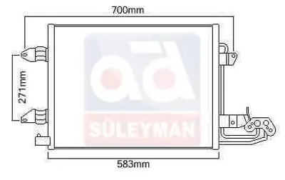JDEUS 730M32 Klima Radyatoru Caddy3-Touran 04-> 