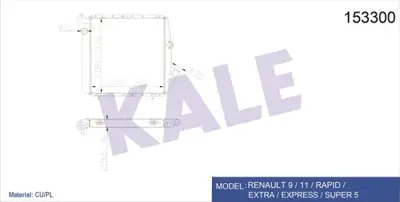 KALE 0500332PA Su Radyatoru 9 11 1.6 Td Gtd Tde 