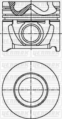 YENMAK 36-04444-050 Motor Pıston Segman 050 (Tpr Segmanlı) Accent Admıra 1,5 Crdı - Getz 1,5 Crdı 2002-2005 (3 Silindir  3604444050