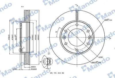 MANDO MBC030081 Dısk On Ad 09> Hı.H1 2.5crdi -A.G.Z- AD1065 517124H000 ND6051 BS8290C 313436 DDF2111C BS7527 60209315KSX 6139610 DF1352
