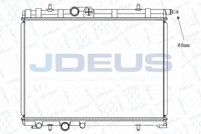 JDEUS -M0210310 Radyator 99> Pt.206 1.4-1.6 +ac PEA2189 1330F8 PEA2203 133314 133075 133040 133313 PE2254 7050027 1333S1