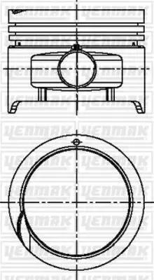 YENMAK 36-04441-000 Motor Pıston Segman Std (Tpr Segmanlı) Accent 1,3 12v Karburatorlu 1994-2000 71,50 Mm 3604441000