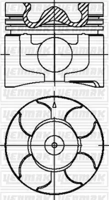 YENMAK 31-04370-000 Motor Pıston Segman Std L200 Cr 2,5 Dıd Motor 1-3 Sıralı Pıston 2006-2009 91,10 Mm 3104370000