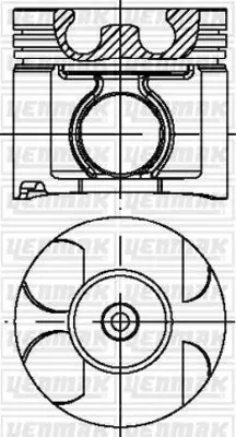 YENMAK 39-03975-050 Motor Pıston Segman 050 (Npr Segmanlı) Hılux Vıgo 2,5 Td 2006 -> 92,50 Mm (2kd Ftv Motor) Yanma Hucr 3303975050